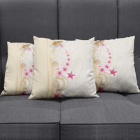 Beige Frangipani Sea Shell Pillow Cover Starfish Polynesian Pattern LT01 - Polynesian Pride