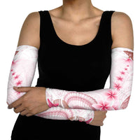 Pink Plumeria Sea Shell Arm Sleeves Starfish Polynesian Pattern - Polynesian Pride