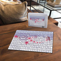 Purple Plumeria Sea Shell Puzzle Starfish Polynesian Pattern - Polynesian Pride