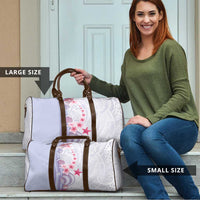 Purple Plumeria Sea Shell Travel Bag Starfish Polynesian Pattern - Polynesian Pride