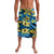 Plumeria Polynesian Pattern Lavalava Unique Fantasy Blue Yellow