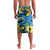 Plumeria Polynesian Pattern Lavalava Unique Fantasy Blue Yellow