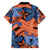 Plumeria Polynesian Pattern Family Matching Off The Shoulder Long Sleeve Dress and Hawaiian Shirt Unique Fantasy Orange Blue