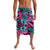 Plumeria Polynesian Pattern Lavalava Unique Fantasy Pink Teal