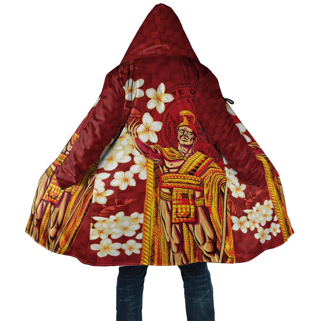 Hawaii King Kamehameha Cloak Plumeria Lauhala Pattern