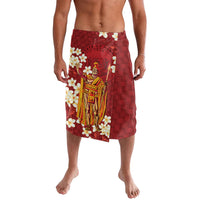 Hawaii King Kamehameha Lavalava Plumeria Lauhala Pattern