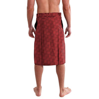 Hawaii King Kamehameha Lavalava Plumeria Lauhala Pattern