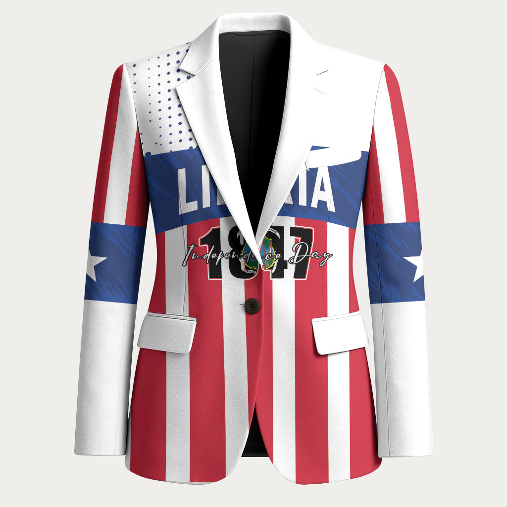 Personalized Liberia 1847 Blazer Happy Independence Day LT01 Unisex Multicolor - Polynesian Pride