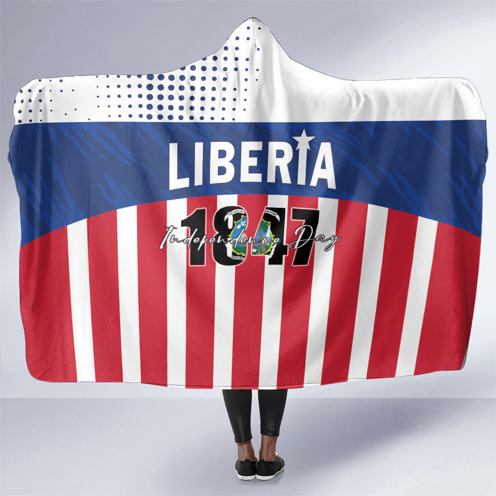 Liberia 1847 Hooded Blanket Happy Independence Day LT01 One Size Multicolor - Polynesian Pride
