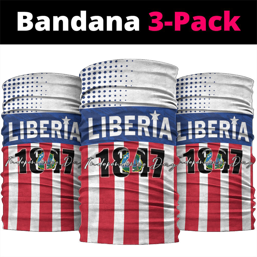 Liberia 1847 Neck Gaiter Happy Independence Day LT01 package One Size: 25*50cm Multicolor - Polynesian Pride