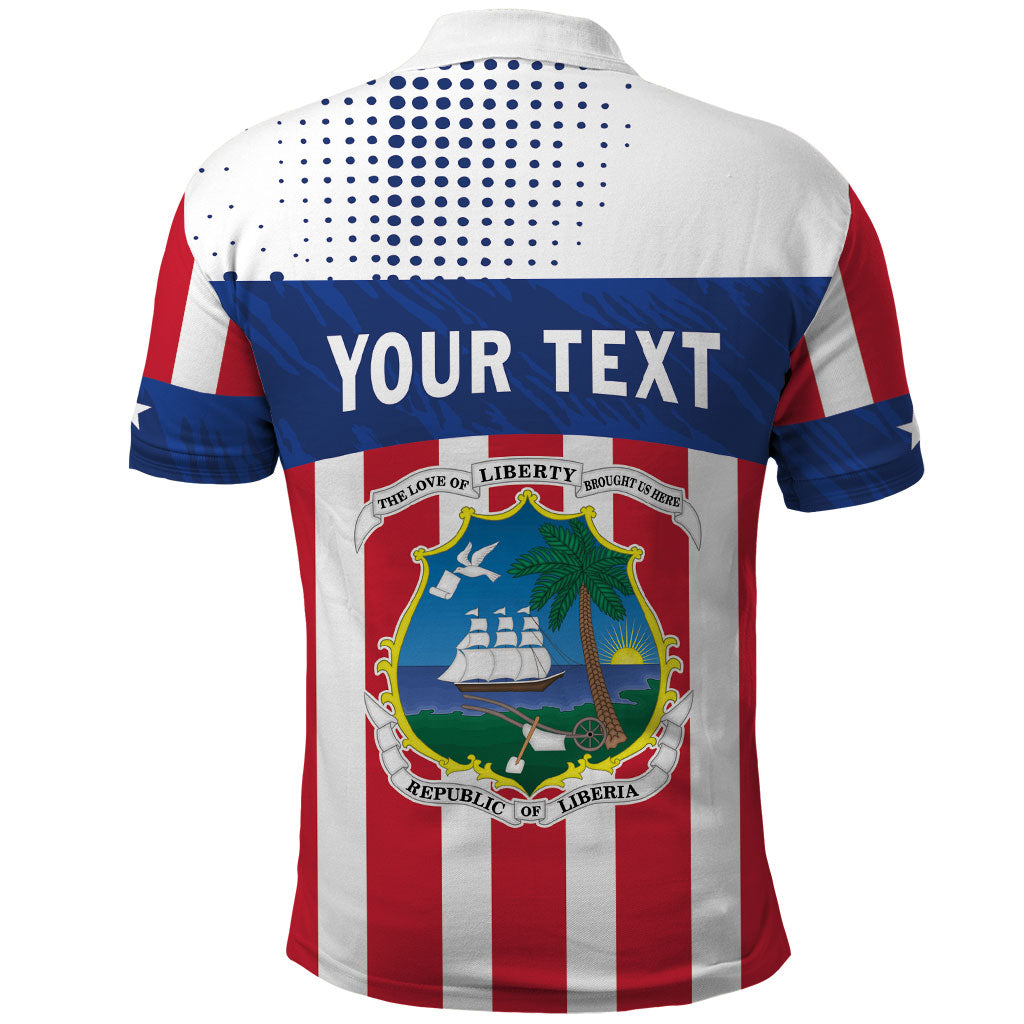 Personalized Liberia 1847 Polo Shirt Happy Independence Day