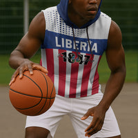 Personalized Liberia 1847 Sleeveless Hoodie Happy Independence Day