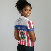 Personalized Liberia 1847 Women Polo Shirt Happy Independence Day