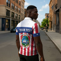 Personalized Liberia 1847 Zipper Polo Shirt Happy Independence Day