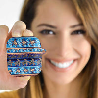 Hawaii Turtles Pattern Special Blue AirPods Case - Polynesian Pride