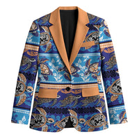 Hawaii Turtles Pattern Special Blue Blazer LT01 Unisex Blue - Polynesian Pride