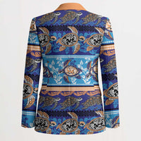 Hawaii Turtles Pattern Special Blue Blazer LT01 - Polynesian Pride