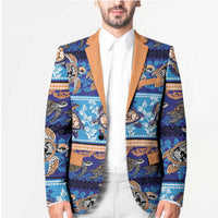 Hawaii Turtles Pattern Special Blue Blazer LT01 - Polynesian Pride