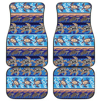 Hawaii Turtles Pattern Special Blue Car Mats - Polynesian Pride