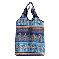 Hawaii Turtles Pattern Special Blue Grocery Bag LT01 - Polynesian Pride