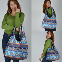 Hawaii Turtles Pattern Special Blue Grocery Bag LT01 - Polynesian Pride