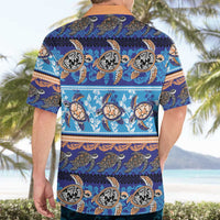 Hawaii Turtles Pattern Special Blue Hawaiian Shirt - Polynesian Pride