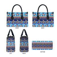 Hawaii Turtles Pattern Special Blue Leather Bag - Polynesian Pride