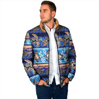 Hawaii Turtles Pattern Special Blue Padded Jacket - Polynesian Pride