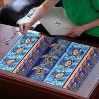 Hawaii Turtles Pattern Special Blue Puzzle LT01 - Polynesian Pride