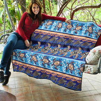 Hawaii Turtles Pattern Special Blue Quilt - Polynesian Pride