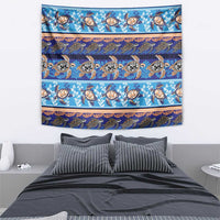 Hawaii Turtles Pattern Special Blue Tapestry LT01 - Polynesian Pride