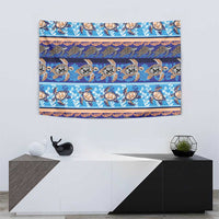 Hawaii Turtles Pattern Special Blue Tapestry LT01 - Polynesian Pride