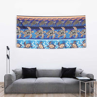 Hawaii Turtles Pattern Special Blue Tapestry LT01 - Polynesian Pride