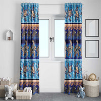 Hawaii Turtles Pattern Special Blue Window Curtain LT01 - Polynesian Pride