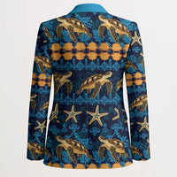 Hawaii Turtles Starfish Unique Pattern Blazer LT01 - Polynesian Pride