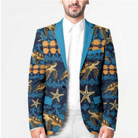 Hawaii Turtles Starfish Unique Pattern Blazer LT01 - Polynesian Pride