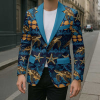 Hawaii Turtles Starfish Unique Pattern Blazer LT01 - Polynesian Pride