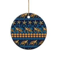 Hawaii Turtles Starfish Unique Pattern Ceramic Ornament LT01 - Polynesian Pride