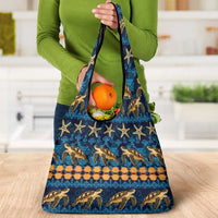 Hawaii Turtles Starfish Unique Pattern Grocery Bag LT01 - Polynesian Pride