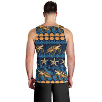 Hawaii Turtles Starfish Unique Pattern Men Tank Top - Polynesian Pride
