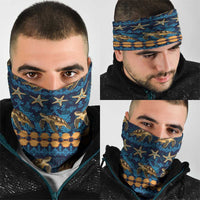 Hawaii Turtles Starfish Unique Pattern Neck Gaiter - Polynesian Pride