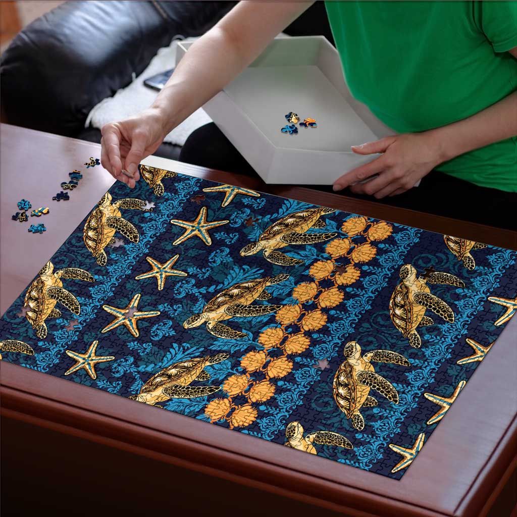 Hawaii Turtles Starfish Unique Pattern Puzzle - Polynesian Pride