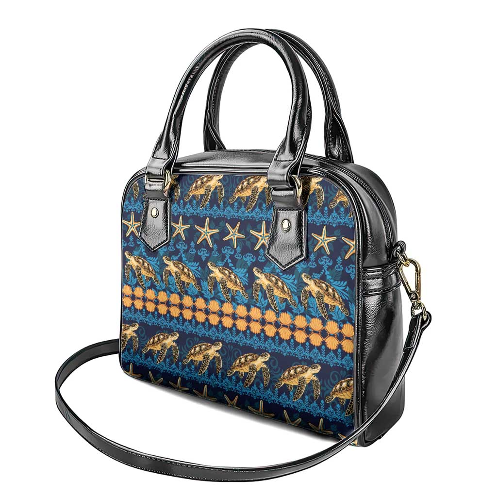 Hawaii Turtles Starfish Unique Pattern Shoulder Handbag LT01 - Polynesian Pride