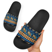 Hawaii Turtles Starfish Unique Pattern Slide Sandals LT01 - Polynesian Pride