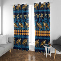 Hawaii Turtles Starfish Unique Pattern Window Curtain LT01 With Grommets Blue - Polynesian Pride