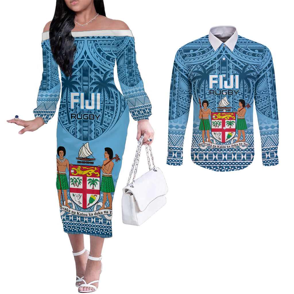 fiji-rugby-couples-matching-off-the-shoulder-long-sleeve-dress-and-long-sleeve-button-shirts-fijian-go-2023-world-cup