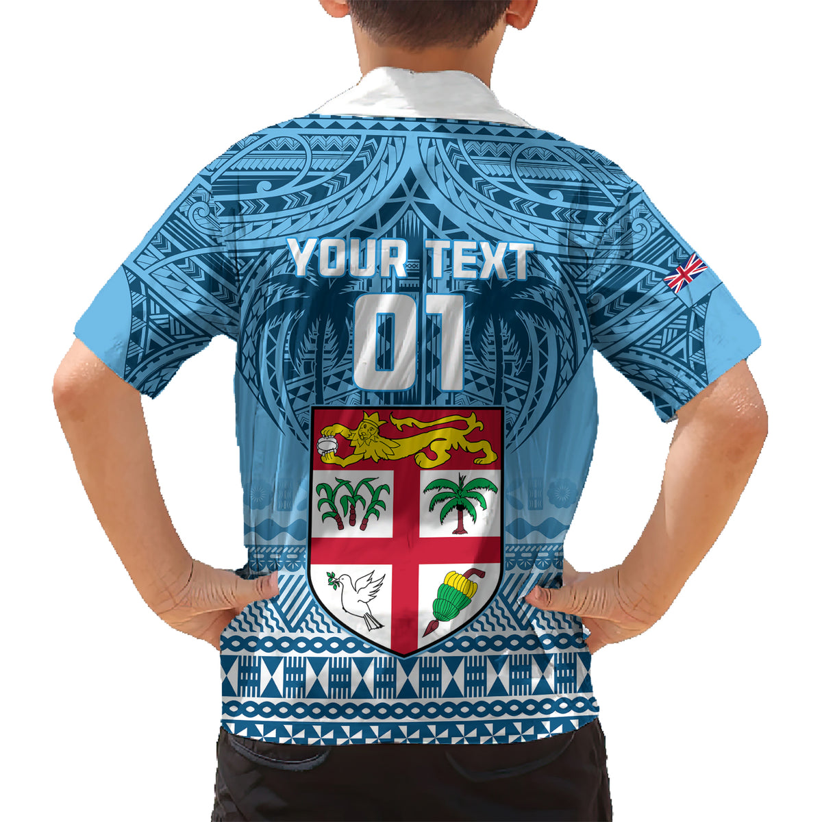 Custom Fiji Rugby Kid Hawaiian Shirt Fijian Go 2023 World Cup LT01 - Polynesian Pride