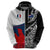 Custom New Zealand And France Rugby Hoodie XV de France Kiwi Silver Fern 2023 World Cup LT01 - Polynesian Pride