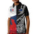 Custom New Zealand And France Rugby Kid Polo Shirt XV de France Kiwi Silver Fern 2023 World Cup LT01 Kid Black - Polynesian Pride