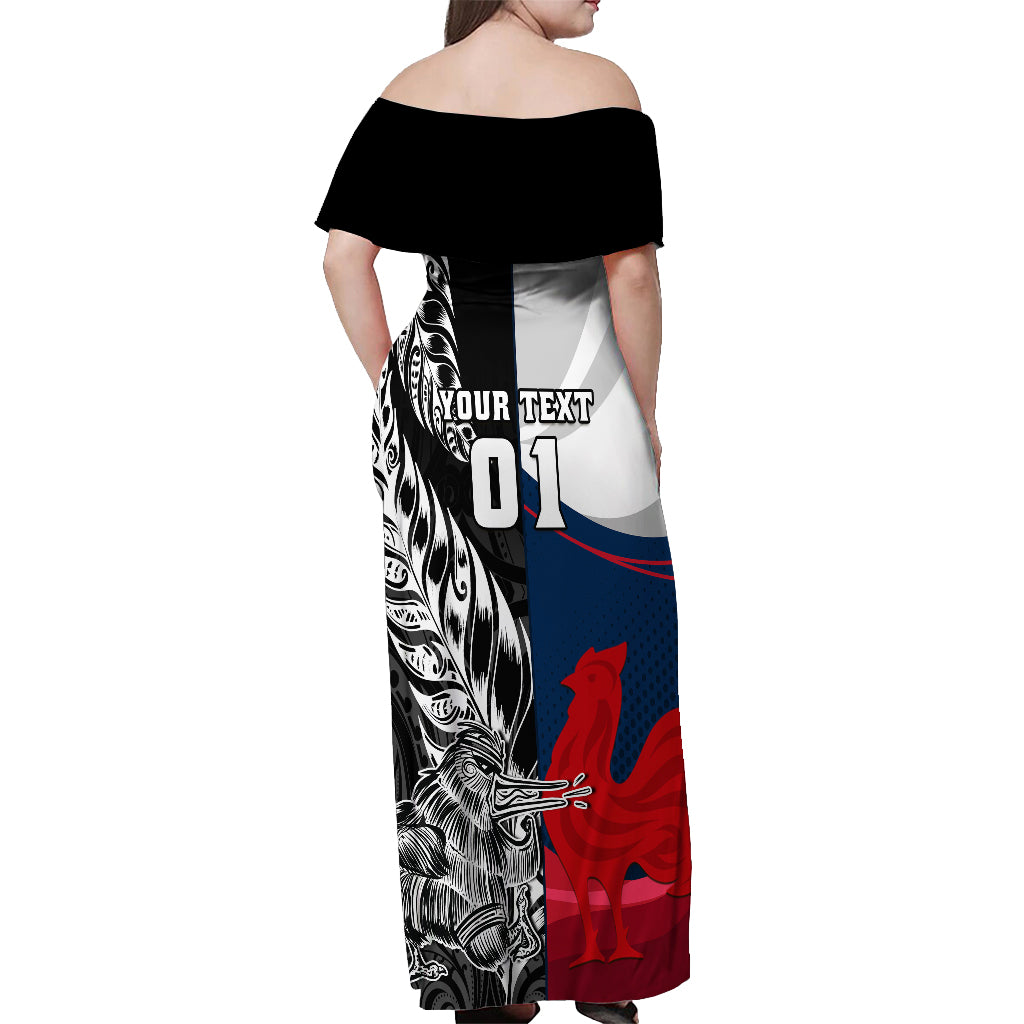 custom-new-zealand-and-france-rugby-off-shoulder-maxi-dress-xv-de-france-kiwi-silver-fern-2023-world-cup